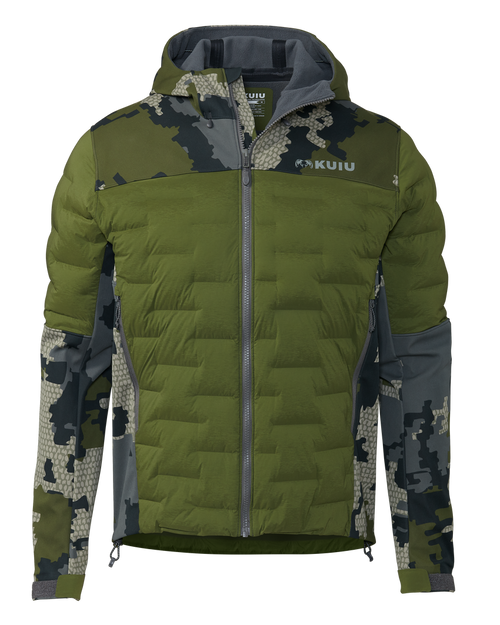 Axis Thermal Hybrid Hooded Jacket | Verde